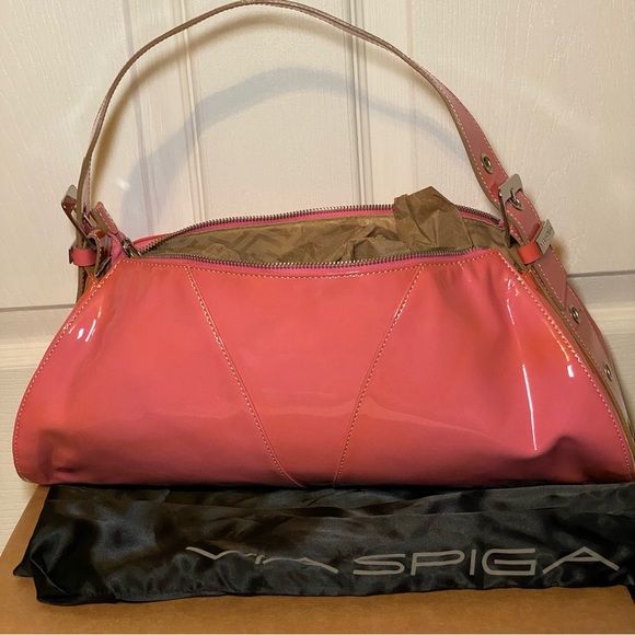 VINTAGE Via Spiga Baguette Shoulder Bag - Picture 3 of 14